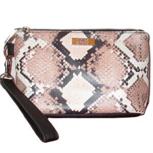 Jones N.Y. Signature Snakeskin Wristlet